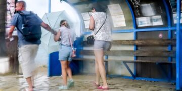 Κακοκαιρία στην Κέρκυρα (φωτ.: EUROKINISSI/Γιώργος Κονταρίνης)