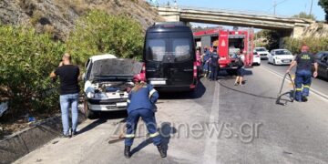 Το σημείο του τραγικού τροχαίου με τρεις νεκρούς στον ΒΟΑΚ (φωτ.: zarpanews.gr)