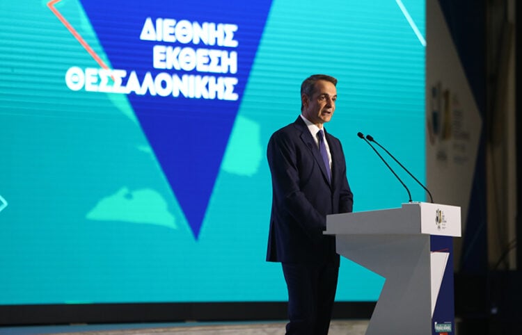 Ομιλία του Κυριάκου Μητσοτάκη στην 87η Διεθνή Έκθεση Θεσσαλονίκης, το 2023 (φωτ.: ΜΟΤΙΟΝΤΕΑΜ / Βασίλης Βερβερίδης)