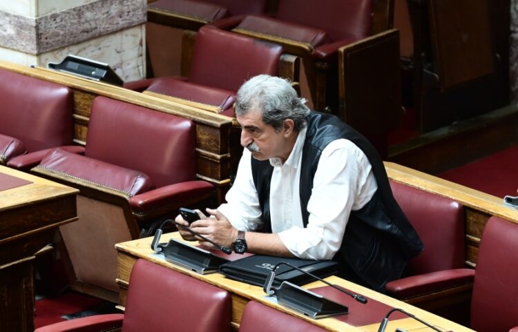 Ο Παύλος Πολάκης στα έδρανα της Βουλής (φωτ.: EUROKINISSI/Μιχάλης Καραγιάννης)