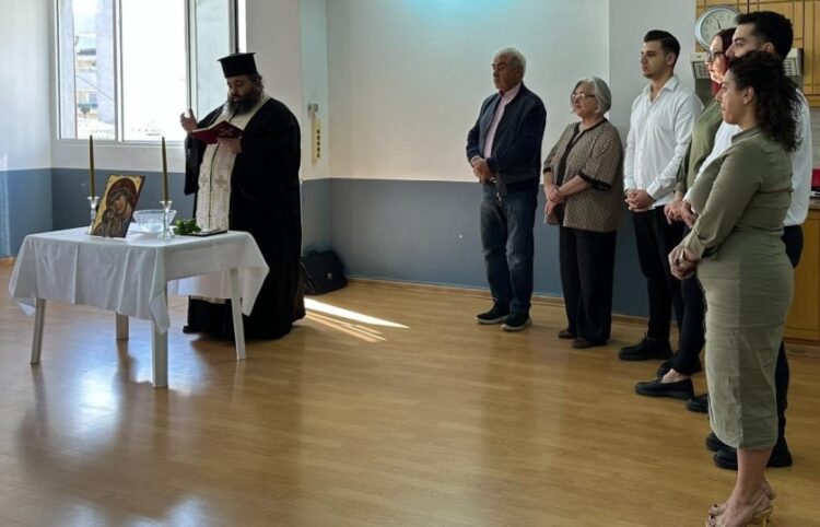 Στιγμιότυπο από τον αγιασμό (φωτ.: Ένωση Ποντίων ν. Κιλκίς «Οι Αργοναύτες»)