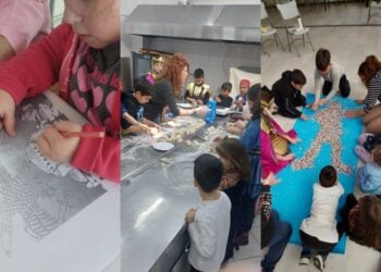 Χαρακτηριστικά στιγμιότυπα από τη λειτουργία του περσινού τμήματος (φωτ.: facebook/Ένωση Ποντίων Νίκαιας Κορυδαλλού)