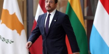 O πρόεδρος της Κυπριακής Δημοκρατίας Νίκος Χριστοδουλίδης στις Βρυξέλλες (φωτ. αρχείου: EPA / Christopher Neundorf)