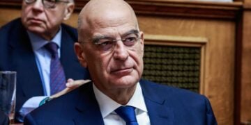 Ενημέρωση των μελών της Επιτροπής από τον υπουργό Εθνικής Άμυνας, Νίκο Δένδια, για τη Δομή των Ενόπλων Δυνάμεων 2024-2035, Πέμπτη 14 Νοεμβρίου 2024. 
(ΓΙΩΡΓΟΣ ΚΟΝΤΑΡΙΝΗΣ/EUROKINISSI)