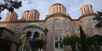 Η Ιερά Μονή Ξενοφώντος, στο Άγιο Όρος (φωτ.: ΑΠΕ-ΜΠΕ/Δημήτρης Πανάγος)