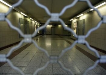 Κλειστό το μετρό της Αθήνας (φωτ.: EUROKINISSI / Γιάννης Παναγόπουλος)