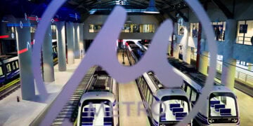 Εικόνα από το Μετρό Θεσσαλονίκης (φωτ. αρχείου: Γιώργος Κονταρίνης/ EUROKINSSI)