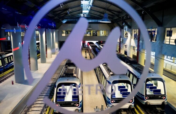 Συρμοί στο μετρό της Θεσσαλονίκης (φωτ.: EUROKINISSI/Γιώργος Κονταρίνης)