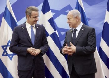 Συνάντηση του πρωθυπουργού Κυριάκου Μητσοτάκη με τον πρωθυπουργό του Ισραήλ, Benjamin Netanyahu, στην Ιερουσαλήμ, Κυριακή 30 Μαρτίου 2025 (φωτ.: Γραφείο Τύπου πρωθυπουργού/Δημήτρης Παπαμήτσος)