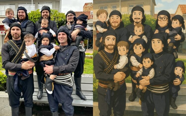 Οι μικρότεροι και πιο χαριτωμένοι Καρσήδες! (φωτ.: facebook/Ποντιακός Πολιτιστικός Σύλλογος Μαυροβάτου «Το Καρς»)