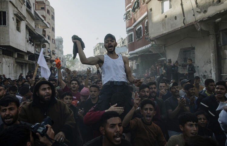 Διαδήλωση κατά της Χαμάς στη Γάζα (φωτ.: EPA / Haitham Imad)