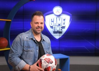 Ο Νίκος Απέργης καλεσμένος στο ΟΠΑΠ Game Time (φωτ.: ΟΠΑΠ)