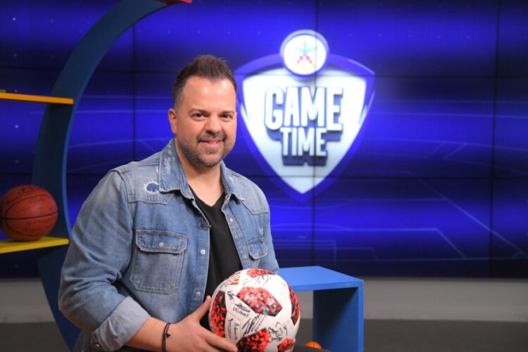 Ο Νίκος Απέργης καλεσμένος στο ΟΠΑΠ Game Time (φωτ.: ΟΠΑΠ)