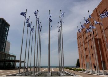 Άποψη του Μεγάρου Μουσικής Θεσσαλονίκης (φωτ. αρχείου: EUROKINISSI / Λεωνίδας Τζέκας)
