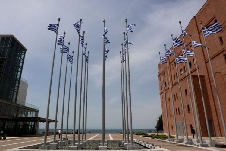 Άποψη του Μεγάρου Μουσικής Θεσσαλονίκης (φωτ. αρχείου: EUROKINISSI / Λεωνίδας Τζέκας)