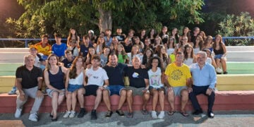 Παιδιά από την Γκρέτσια Σαλεντίνα στις κατασκηνώσεις του Δήμου Βόλβης (φωτ.: Δήμος Βόλβης)