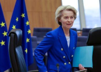 Η πρόεδρος της Κομισιόν Ούρσουλα φον ντερ Λάιεν (φωτ.:  EPA/OLIVIER HOSLET)