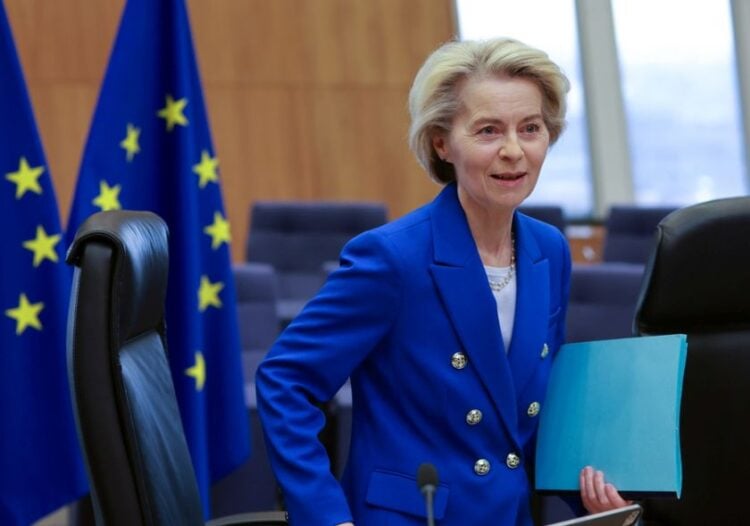 Η πρόεδρος της Κομισιόν Ούρσουλα φον ντερ Λάιεν (φωτ.:  EPA/OLIVIER HOSLET)