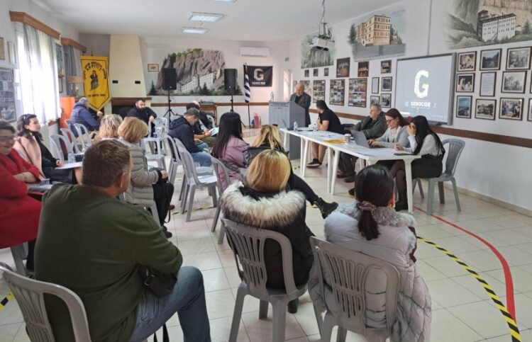 Στιγμιότυπο από τη γενική συνέλευση (φωτ.: facebook/Σύλλογος Ποντίων Πολυκάστρου & Περιχώρων «Οι Ακρίτες»)
