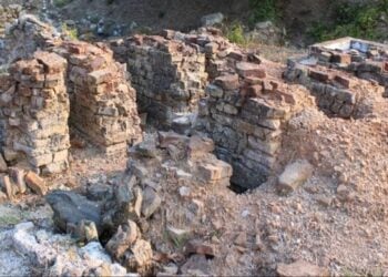 Άποψη του κλιβάνου και της παθολογίας του (φωτ.: Υπουργείο Πολιτισμού)