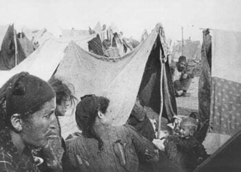 Καταυλισμός προσφύγων, Οθωμανική Αυτοκρατορία, 1915-16 (πηγή: encyclopedia.ushmm.org)