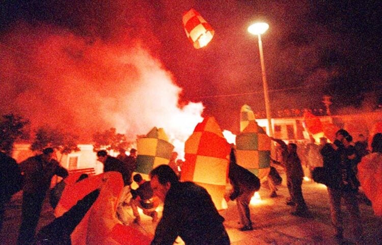 Τα πασχαλινά αερόστατα στο Λεωνίδιο (φωτ.: EUROKINISSI)