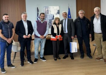 Στιγμιότυπο από την επίσκεψη της ΠΟΕ στην Περιφέρεια Κεντρικής Μακεδονίας (φωτ.: Παμποντιακή Ομοσπονδία Ελλάδος)