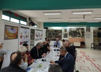 Στιγμιότυπο από τη συνεδρίαση του διοικητικού συμβουλίου της ΠΟΕ (φωτ.: Παμποντιακή Ομοσπονδία Ελλάδος)