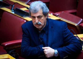 Ο Παύλος Πολάκης στη Βουλή (φωτ.: EUROKINISSI / Γιώργος Κονταρίνης)