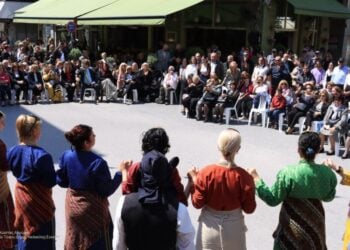 Στιγμιότυπο από παλιότερες εκδηλώσεις «Αγιωργίτικα» του δήμου Νεάπολης-Συκεών (φωτ.: Δήμος Νεάπολης-Συκεών/Κώστας Αργύρης)