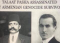 «Ο Ταλαάτ πασά δολοφονήθηκε από επιζώντα της Γενοκτονίας των Αρμενίων» γράφει το πρωτοσέλιδο των New York Times. Δεξιά ο Σογομόν Τεχλιριάν (πηγή: en.armradio.am)