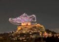 Drone show πάνω από την Ακρόπολη (φωτ.:  x.com)