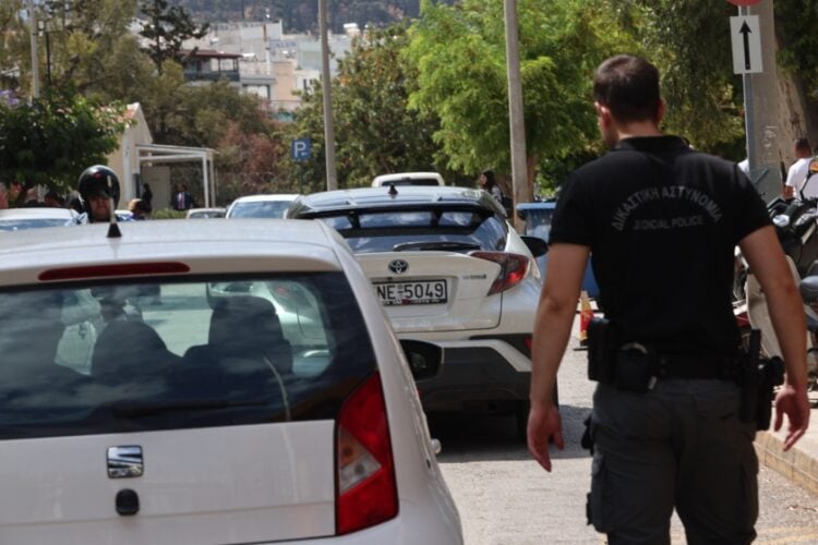 Απολογία στον ανακριτή των τεσσάρων συλληφθέντων για την απαγωγή 24χρονου στην Αθήνα, Τετάρτη 28 Μαΐου 2025. (Φωτ.: Eurokinissi/Γιάννης Παναγόπουλος)