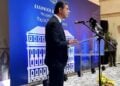 Ο υφυπουργός Μακεδονίας-Θράκης Κ. Γκιουλέκας μιλά στα εγκαίνια έκθεσης του Γραφείου Τύπου και Πληροφοριών (ΓΤΠ) με τίτλο «70 χρόνια Ε.Ο.Κ.Α.» (φωτ.: facebook.com/Xristina Asvesta)
