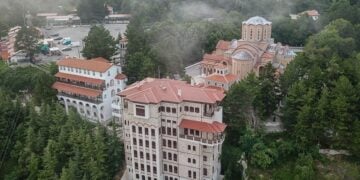 Το Ιερό Προσκύνημα της Παναγίας Σουμελά Βερμίου (φωτ.: Γραφείο Τύπου ΙΜΒΝΚ)