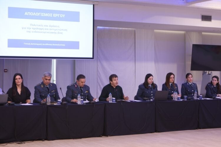 Συνέντευξη τύπου του υπουργού Προστασίας του Πολίτη Μιχάλη Χρυσοχοΐδη στην Θεσσαλονίκη, Τετάρτη 7 Μαΐου 2025. (Φωτ.: MotionTeam/Βασίλης Βερβερίδης)