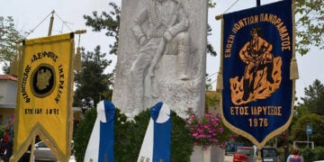 Το Μνημείο του Πόντιου Ακρίτα στο Πανόραμα Θεσσαλονίκης (φωτ.: Δήμος Πυλαίας-Χορτιάτη)
