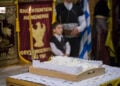 Στιγμιότυπο από την επιμνημόσυνη δέηση στον Άγιο Παντελεήμονα Αμπελοκήπων Θεσσαλονίκης (φωτ.: Δήμος Αμπελοκήπων-Μενεμένης)