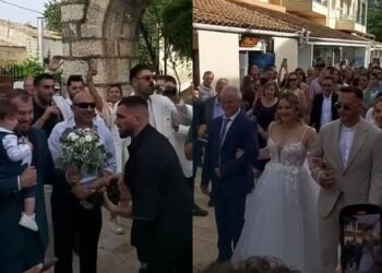 Παρά τα εμπόδια, η νύφη κατάφερε να βρεθεί με τον γαμπρό!