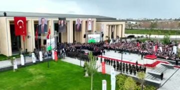 Στιγμιότυπο από την τελετή των εγκαινίων (φωτ.: Χ/Recep Tayyip Erdoğan)