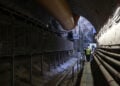 Στη σήραγγα της Γραμμής 4 του μετρό στην Κατεχάκη (φωτ.: EUROKINISSI / Σωτήρης Δημητρόπουλος)