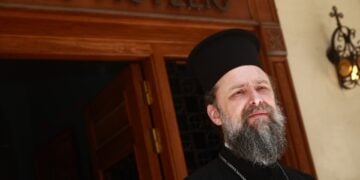 Ο μητροπολίτης Θεσσαλονίκης Φιλόθεος (φωτ.: ΜΟΤΙΟΝΤΕΑΜ/Βασίλης Βερβερίδης)