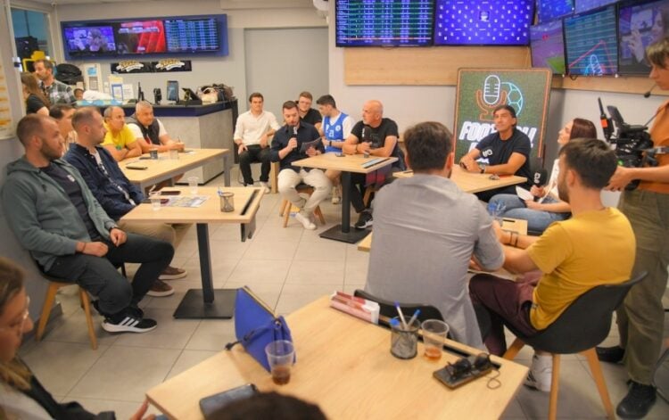 Pre-game show με Γιώργο Αμανατίδη και Θανάση Κολιτσιδάκη (φωτ.: ΟΠΑΠ)