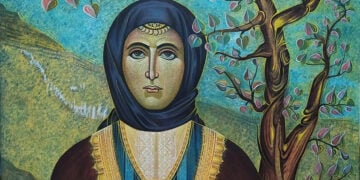 Στο εξώφυλλο της ειδικής έκδοσης, πίνακας που παραχώρησε η Σοφία Αμπερίδου (φωτ.: pontosnews.gr)