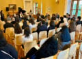 Στιγμιότυπο από την εκδήλωση για τη Γενοκτονία των Ποντίων στην πρεσβεία της Ελλάδας στη Μόσχα (φωτ.: Facebook / Πρεσβεία της Ελλάδας στη Μόσχα)