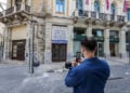 Στιγμιότυπο από το Ηράκλειο έπειτα από το σεισμό μεγέθους 6,1 βαθμών το πρωί της Πέμπτης (φωτ.: EUROKINISSI / Στέφανος Ραπάνης)