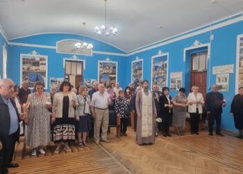 Στιγμιότυπο από την αίθουσα εκδηλώσεων του «Προμηθέα», του ελληνικού συλλόγου στο Βλαδικαυκάς (φωτ.: Κωνσταντίνος Παυλίδης)
