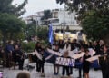 Στιγμιότυπο από την εκδήλωση στη Πλατεία Πόντου στον Καρέα (φωτ.: Δήμος Βύρωνα)