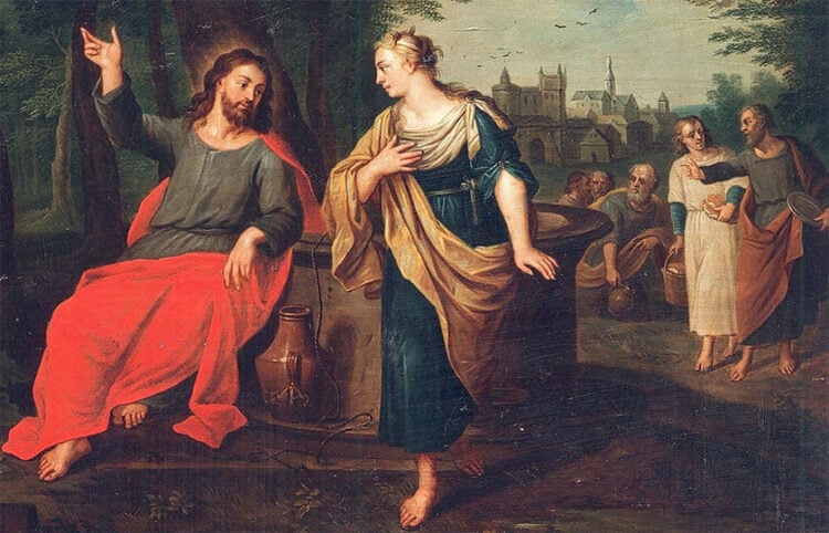 Ο Ιησούς και η Σαμαρείτιδα διά χειρός Cornelis Schut, 1650 (πηγή: commons.wikimedia.org)