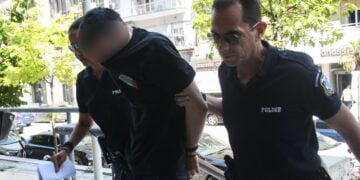 Απολογία στον εισαγγελέα του 34χρονου που κατηγορείται ότι κλώτσησε και πάτησε με το αυτοκίνητό του ένα γατάκι στην Καλαμαριά Θεσσαλονίκης (φωτ.: MotionTeam/Βασίλης Βερβερίδης)